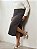 Saia Longa Cinza Plus Size Abertura Lateral Anagrom Ref.271P - Imagem 5