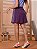 Saias Fitness com Short por Baixo Roxo Ametista com Listras Laterais Anagrom FIT Ref.8028 - Imagem 2