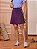 Saias Fitness com Short por Baixo Roxo Ametista com Listras Laterais Anagrom FIT Ref.8028 - Imagem 1