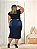 Saia Jeans Feminina Plus Size Anagrom Azul Ref.250P - Imagem 4
