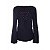 Blusa Feminina Em Viscose Sem Renda Detalhe Ilhós Decote - Imagem 3