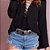 Blusa Feminina Em Viscose Sem Renda Detalhe Ilhós Decote - Imagem 5