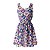 Vestido Chiffon Estampado Hot Summer Fashion Sem Mangas - Imagem 4