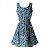 Vestido Chiffon Estampado Hot Summer Fashion Sem Mangas - Imagem 9