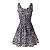 Vestido Chiffon Estampado Hot Summer Fashion Sem Mangas - Imagem 3