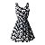 Vestido Chiffon Estampado Hot Summer Fashion Sem Mangas - Imagem 1