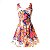 Vestido Chiffon Estampado Hot Summer Fashion Sem Mangas - Imagem 2