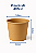 Pote Redondo Papel Kraft 480 ml 10un Biodegradável Alimentos - Imagem 2