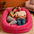 Puff Ninho GG Gigante Área De Descanso Sofá Cama Adulto - Imagem 1