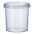 Pote Redondo com Lacre 1000ml Plástico - Kit 50 Unidades - Imagem 1