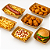 Kit 200 Uni Bandeja Barca G Kraft Food Fritas Salgados Petisco - Imagem 4