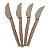 Kit 50 Faca Fibra Vegetal 17cm Biodegradável Ecologica - Imagem 1