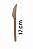 Kit 50 Faca Fibra Vegetal 17cm Biodegradável Ecologica - Imagem 2