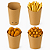 Kit 50 Embalagens Cone M Para Batata Frita Porções Delivery Lanchonete - Imagem 5