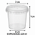 Pote Plástico Redondo com Lacre 220ml – Kit 500 Unidades - Imagem 2