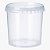 Pote Plástico Redondo com Lacre 220ml – Kit 200 Unidades - Imagem 1