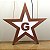 Estrela de Cinco Pontas com G - Madeira - Iluminado (LED) - Imagem 2