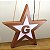 Estrela de Cinco Pontas com G - Madeira - Iluminado (LED) - Imagem 3