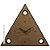 Relógio de Parede - Triângulo 3 Pontos - Madeira - Imagem 1