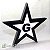 Estrela de Cinco Pontas com G - Preto- Iluminado (LED) - Imagem 4