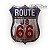 Porta Chaves - Placa / Escudo Route 66 (Rota 66) - Imagem 1