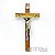 Cristo Crucificado em Cruz de Madeira Nobre – 30cm - Imagem 1