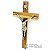 Cristo Crucificado em Cruz de Madeira Nobre – 30cm - Imagem 2