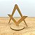 Esquadro E Compasso - Adorno de Mesa Dourado - Imagem 7