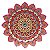 Mandala em Resina para Decoração Rosa Pink e Azul - Imagem 1