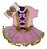 Body + Laço Com Saia Rosa Vestido Princesa Menina Temático - Imagem 1