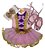 Body + Laço Com Saia Rosa Vestido Princesa Menina Temático - Imagem 2