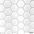Pastilha Resinada Adesiva Hexagonal Branca - Imagem 4