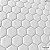 Pastilha Resinada Adesiva Hexagonal Branca - Imagem 1
