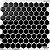 Pastilha Resinada Adesiva Hexagonal Black - Imagem 2