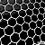 Pastilha Resinada Adesiva Hexagonal Black - Imagem 1