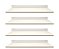 KIT 4 PRATELEIRAS MULTIUSO MDF 60 larg x 20 prof Para 10Kg - Imagem 1