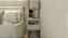 Mesa de Cabeceira 30cm MDF Branco Off White com Pés - Imagem 1