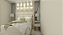Mesa de Cabeceira 30cm MDF Branco Off White com Pés - Imagem 2