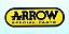 Adesivo Arrow retangular  preto e amarelo 135 X 30 mm - Imagem 2