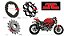 Coroa com Adaptador e Pinhão JT Sprockets Ducati Monster 796 (2012-2015) - Imagem 1