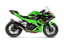 Ponteira Akrapovic carbono  - Kawasaki Ninja 500 / Z500 - Imagem 1