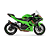 Ponteira Akrapovic carbono - Kawasaki Ninja 500 / Z500 - Imagem 1