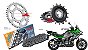 Kit transmissão Kawasaki Versys 1000 - Imagem 2