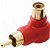 Adaptador 90º para Cabo RCA ST-A90VM Gold Vermelho GENÉRIC - Imagem 1