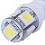 Lâmpada de Led Pingo T10 W5W Com 5 LEDs Super Branca (Unidade) - Imagem 2