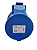 Tomada Sobrepor Industrial  16/32A Azul/Vermelho STECK - Imagem 1