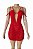 Vestido Crochê Sexy Vermelho Sob Medida - Imagem 2