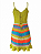 Vestido Crochê Babado Colorido Paula - Imagem 3