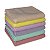 Kit 100 Toalhas de Rosto Popular Lisa - 40 x 65cm - 100% algodão - Imagem 4