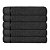 Kit 20 Toalhas de Rosto 50x80cm Gramatura 400g Pretas - Imagem 2